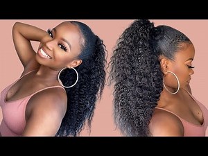 Extremely Natural Half Up Half Down Hairstyle Using CLIP INS! ft. Curls Curls