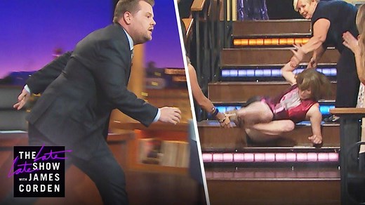 4.1M views · 44K reactions | Katie Couric pulled off an incredible prank on James on April Fools' Day 2015  | The Late Late Show with James Corden | Facebook