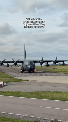 Are Those Pods For Jet Assisted Take Off Or What Else Could They Be?! #takeoff #rocket #planespotting #airforce | CA Aviation