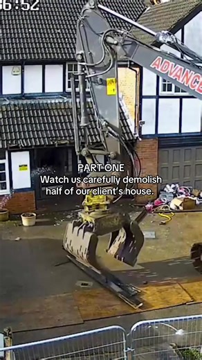 Careful Partial Demolition of a Client's House