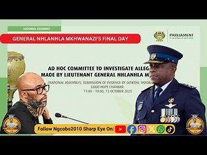 🔴 LIVE: Lt. Gen. Nhlanhla Mkhwanazi Testifies Before Ad Hoc Committee | 18 March 2026