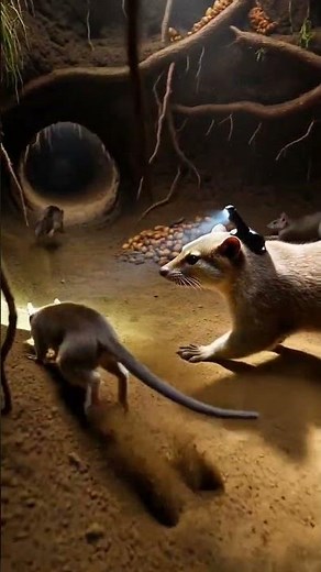 Mongoose POV 🐾 Enters Underground Tunnel System | Real Micro Camera Footage