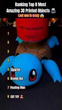 Ranking Top 8 Most Amazing 3D Printed Objects 🖨️