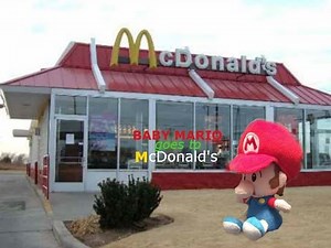 Baby Mario goes to McDonald's