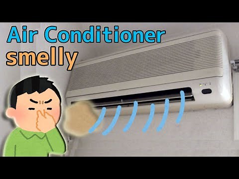 How to deal with a smelly air conditioner.