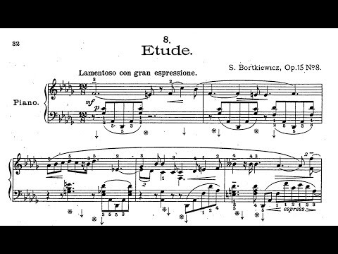 Bortkiewicz - Etude Op. 15, No. 8 [Jorge Luis Prats]