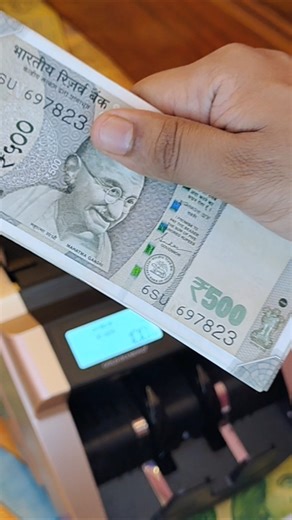 Real Cash ASMR! ₹500 Notes Machine Counting Magic ✨💵 #asmrtriggers #collection #errornote