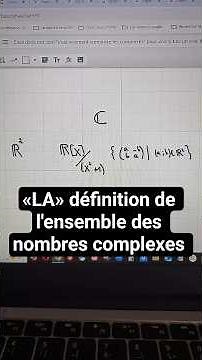 THE definition of the set of complex numbers