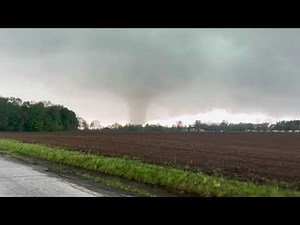 Tornado storm system caught on video in Michigan