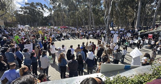 Hundreds gather at UC San Diego for the Stand Up for Science rally