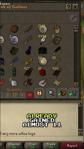 OSRS Botting: 99 Woodcutting NO Breaks! AI Does It #shorts