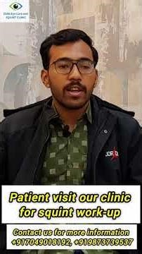 Squint surgery in india | Best squint treatment in india | Patient review & Experience