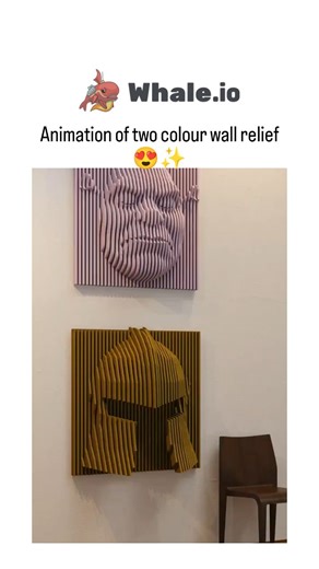TrendTok Hub on Instagram: "The post shares a 16-second animation of a two-color wooden wall relief by Zürich-based artist Piet van Harskamp, where striped panels in pink and green morph into a helmeted face resembling Thanos through shifting perspectives. Posted on December 23, 2025, it quickly amassed 1.5 million views and 2,964 likes, fueled by the optical illusion's hypnotic appeal and replies humorously dubbing it "Shrenos" or Shrek-Thanos hybrids. Rooted in anamorphic art techniques, the p