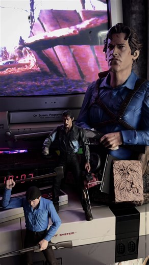 Being a kid in the 80s was WILD. No parental controls. Just someone’s older brother throwing on The Evil Dead like it was a cartoon. #HorrorCollection #HorrorMemorabilia #PhysicalMedia #HorrorCommunity #CultClassic Cabin in the woods. Creepy tape recorder. The Necronomicon Ex-Mortis. That camera flying through the trees? Instant trauma. You’re 9 years old, pretending you’re brave… Then you go home and every tree outside your window is possessed. You did not sleep. And now? It’s my favorite horro