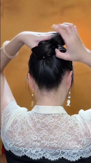 Easy Hair Stick Bun Tutorial