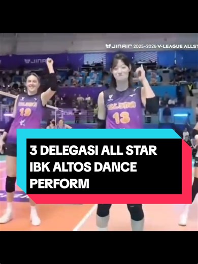 3 DELEGASI ALL STAR IBK ALTOS DANCE PERFORM #koreanvleague #allstar #kstarj #round4 #redsparks