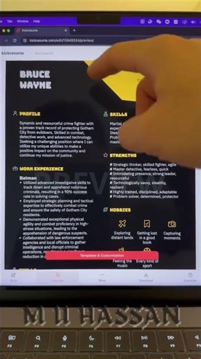 Build your dream resume in minutes 💼⚡