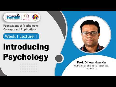 Lec 1: Introducing Psychology