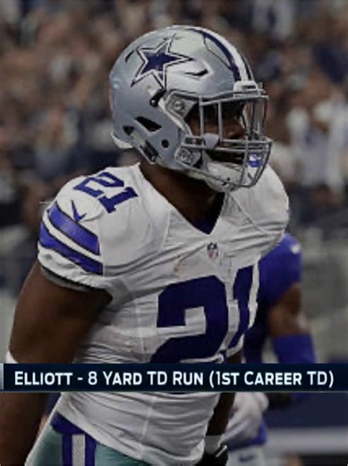 Ezekiel Elliott’s 1st career TD comes in his NFL debut | September 11, 2016 | Cowboys vs. Giants #milestones #highlights #football #dallascowboys #nfl