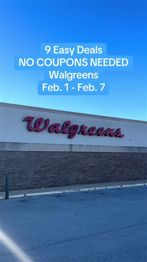 9 easy, no coupon deals at Walgreens this week! (Feb. 1 - Feb. 7) #walgreenscouponing #couponing #deals #coupon #save