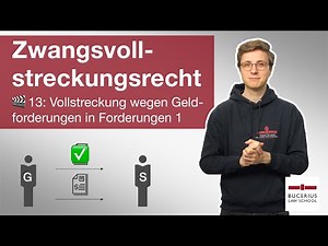 🟥 Vollstreckung wegen Geldforderungen in Forderungen (Teil 1) | 🎬 13 | ZPO-Zwangsvollstreckungsrecht