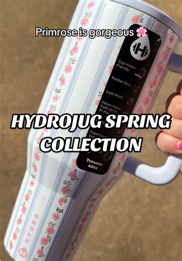 RUN if you want primrose!! 🌸 It’s gorgeous! #primrosehydrojug #hydrojugtraveler #hydrojugspringcollection #tumblers #hydrojug