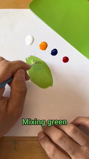 تعلم خلط اللون الاخضر بهذه الطريقه. #تجديد_المنزل #أعمال_منزلية #تحسين_المنزل Learn how to mix green in this way. | House Painting