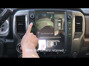 Demo Video: 12.1 inch PX6 six-core vertical screen head unit for 2016 - 2019 Nissan Titan (XD)