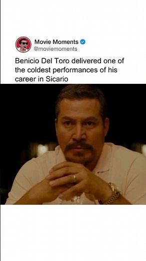 Benicio Del Toro delivered one of the coldest performances of his career in Sicario