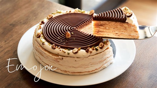 Mille crepe recipe with French crepes