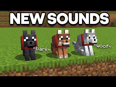 so minecraft added new dogs sounds