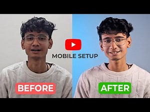 My low budget lighting setup for youtube videos + android phone