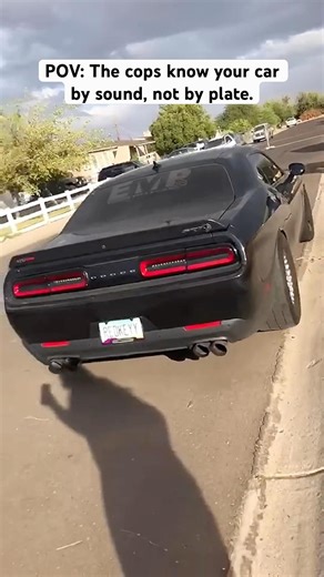 Dispatch says “Yeah, that’s the loud one again.”| Dodge Challenger Hellcat SRT | #dodge #shorts