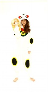 SAZAC Lucky Cat Kigurumi Onesie Costume