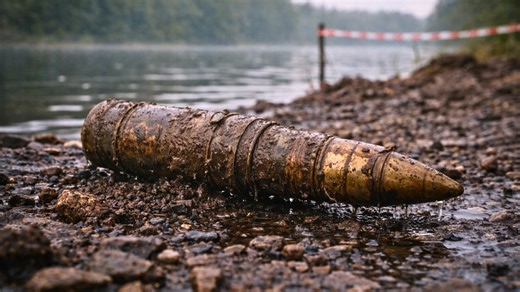 Magnet fishing a WW2 battlefield turns dangerous when live ammunition surfaces