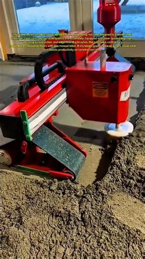 Amazing Automatic Concrete Leveling Machine | Smart Screed Technology for Perfect Floors #shorts
