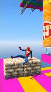 GTA 5 Epic Water Ragdolls Spiderman Jump/Fails Ep 126 #shorts