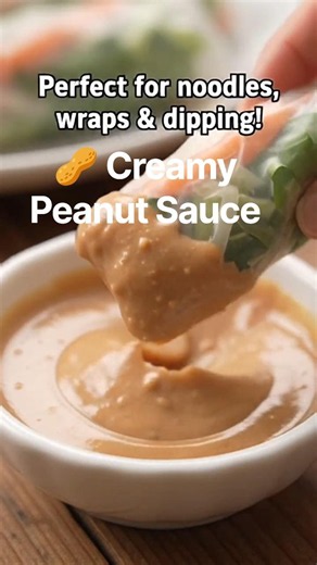 Creamy Peanut Sauce 🥜 | Easy Homemade Dipping Sauce