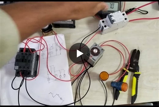 Today I designed and simulated an industrial control circuit intended to automate a two-motor sequence. Using relay logic and a time-delay relay, I created a system where a single push-button… | Sazzad Hossain