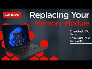 Replacing Your Memory Module | ThinkPad T16 Gen 4 and P16s Gen 4 AMD | Customer Self Service