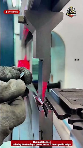 Precision Sheet Metal Bending with Laser Alignment Using Press Brake Machine #metalbending