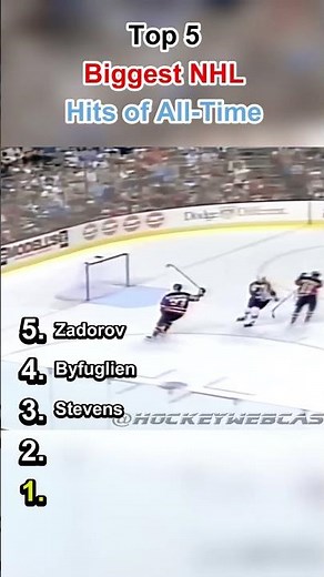 Top 5 Biggest NHL Hits of All-Time