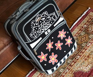Fun Ways to Decorate a Suitcase | Painting Fabric Luggage