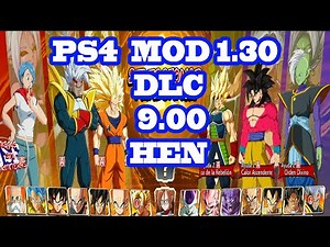 dragon ball fighterz mod ver 1.30 playstation 4 flasheo 9.00 goku fase 4 androide 21 todos los dlc