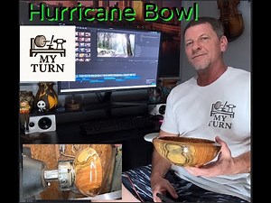 Hurricane Bowl Video, Woodturning, Wood lathe