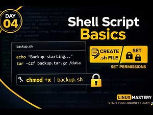 Create .sh File & chmod Permissions Explained