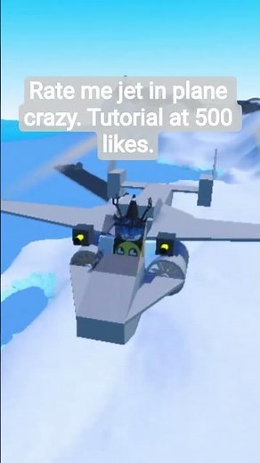 Rate me jet in plane crazy. Tutorial at 500 likes. Plz like and Subscribe. #edits #roblox
