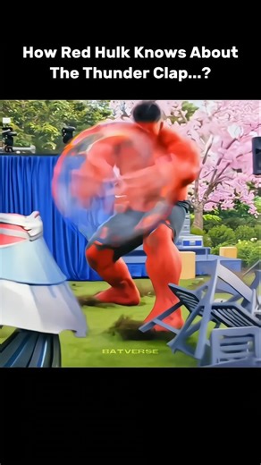 Bat Verse on Instagram: "How Red Hulk Knows About Thunder Clap 🤯 #reels #redhulk #hulk #marvel #trending"