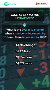 Looking to Master the SAT Math section? Try our interactive Digital SAT Math quiz and find out how prepared you are. It's a great way to brush up on your skills. Share your final answer and tag a friend to take the challenge too! . Prepare to conquer the SAT with our tailored classes covering all sections: Math, Reading, and Writing. Our focused approach and experienced tutors will provide you with the tools and strategies you need to excel. Sign up with www.gotounivesity.com today and take the 