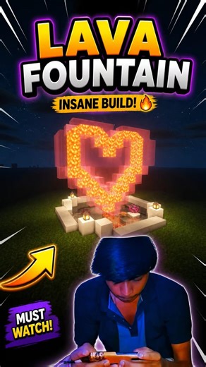 ❤️ INSANE Lava Fountain Build! (Must Try)